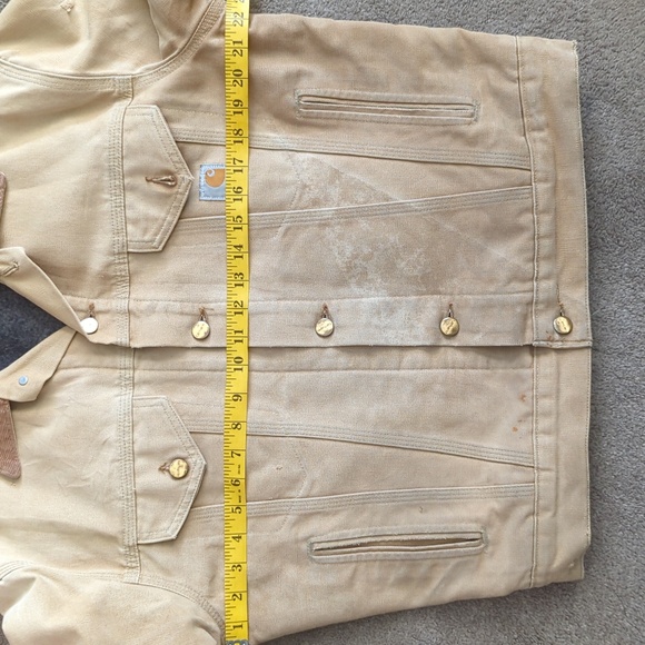 VTG Carhartt Trucker Jacket Blanket Lined Duck Canvas J09 BRN - Picture 9 of 14